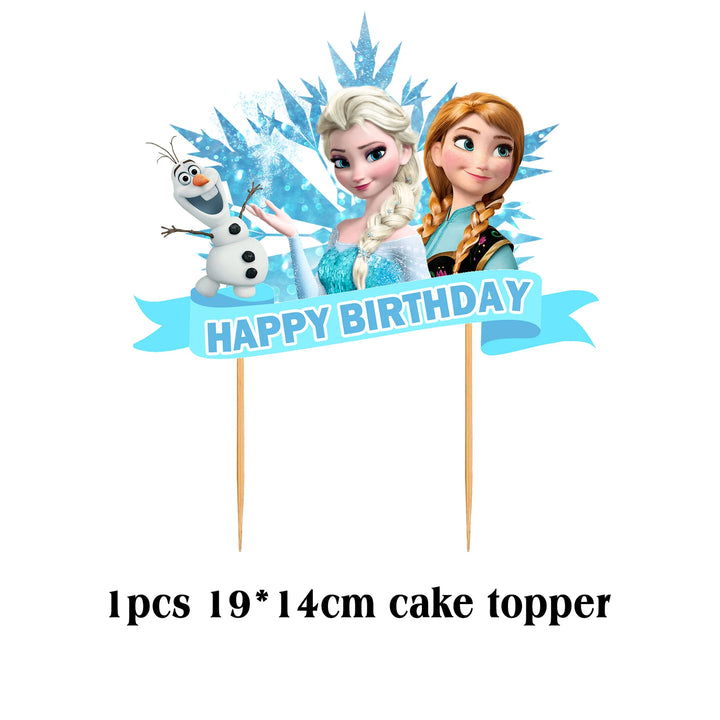 frozen cake topper party  - Girl theme - frozen theme - frozen party suplies - frozen party set - frozen cake topper disposable - frozen cake topper  decoration