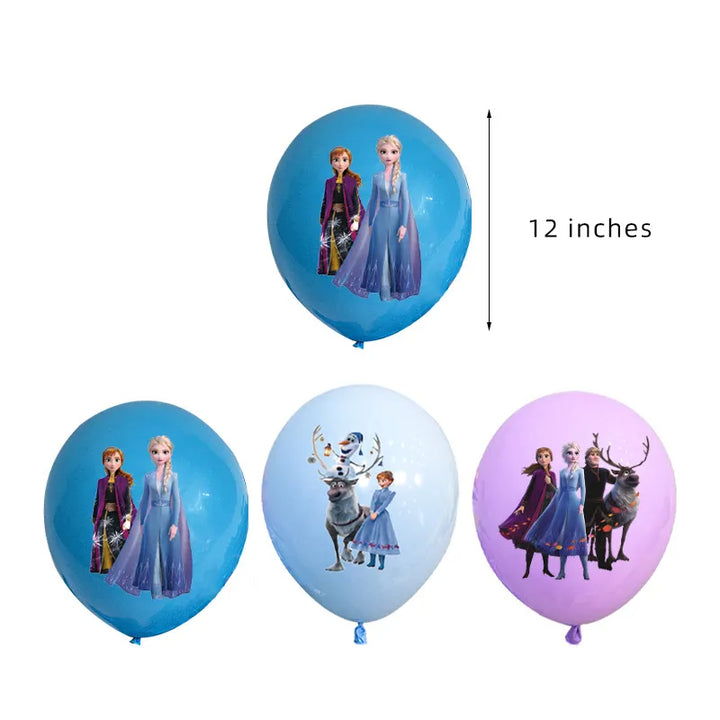 frozen party balloons - Girl theme - balloons frozen theme - frozen ballons party suplies - frozen party set - frozen balloons disposable - frozen balloons decorations