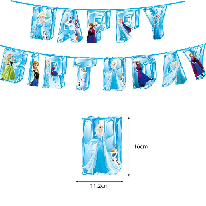  frozen party banner - frozen party banner - Girl theme - frozen theme - frozen party banner suplies - frozen party set - frozen banner disposable - frozen party banner decoration