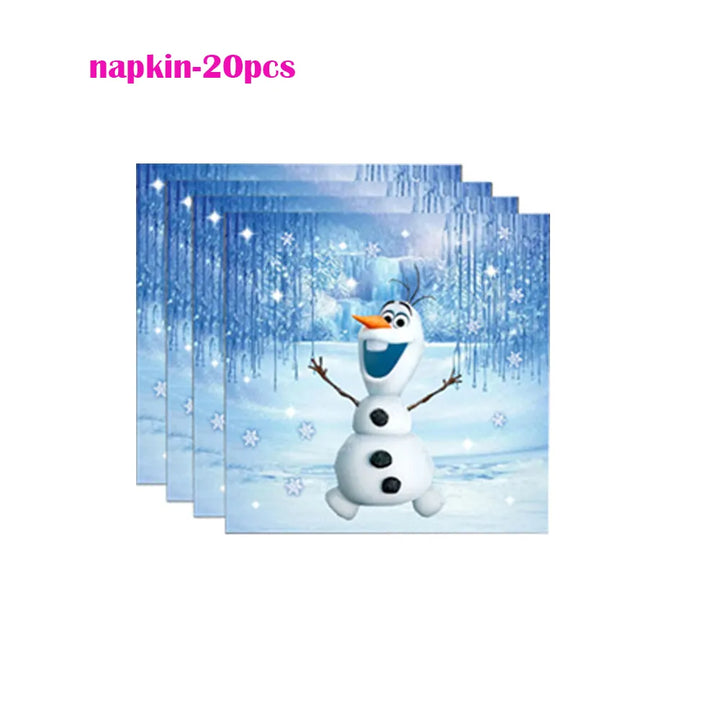 frozen party napkin - Girl theme - frozen theme - frozen napkin party suplies - frozen party set - frozen napkin disposable - frozen napkin decoration